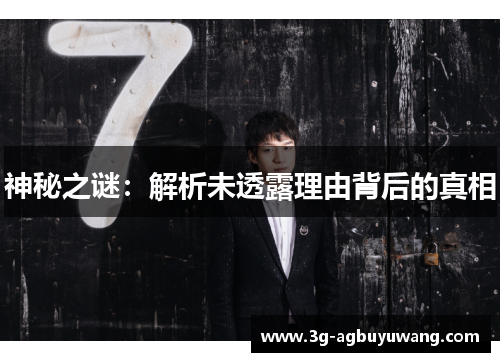 神秘之谜：解析未透露理由背后的真相
